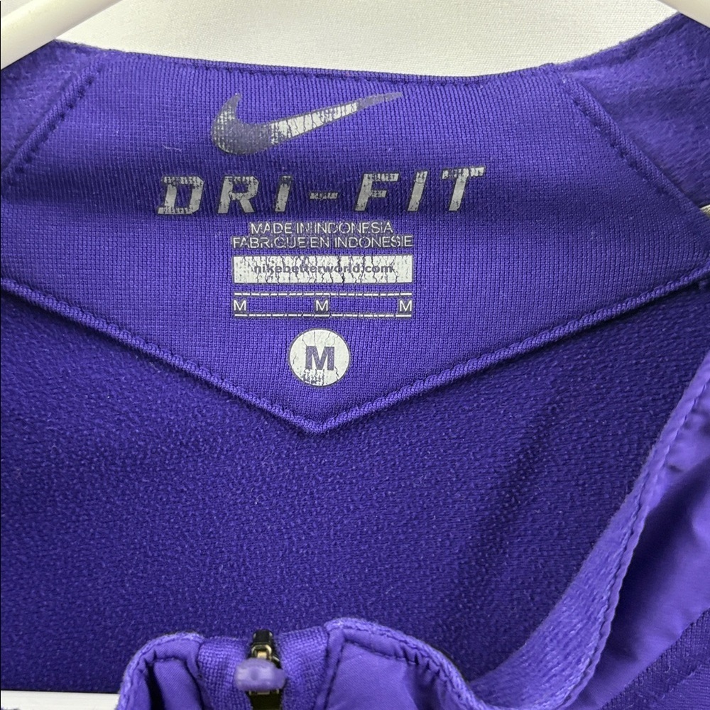 Nike Dri Fit LSU 1/4 Zip Pullover Jacket Windbreaker Sportswear Mens Medium - Picture 4 of 8